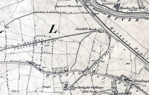 Old tramroad at Healey Locks